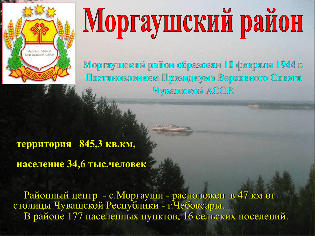 Моргаушский район карта