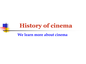 History of cinema