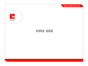 Оптические кроссы OMX 600