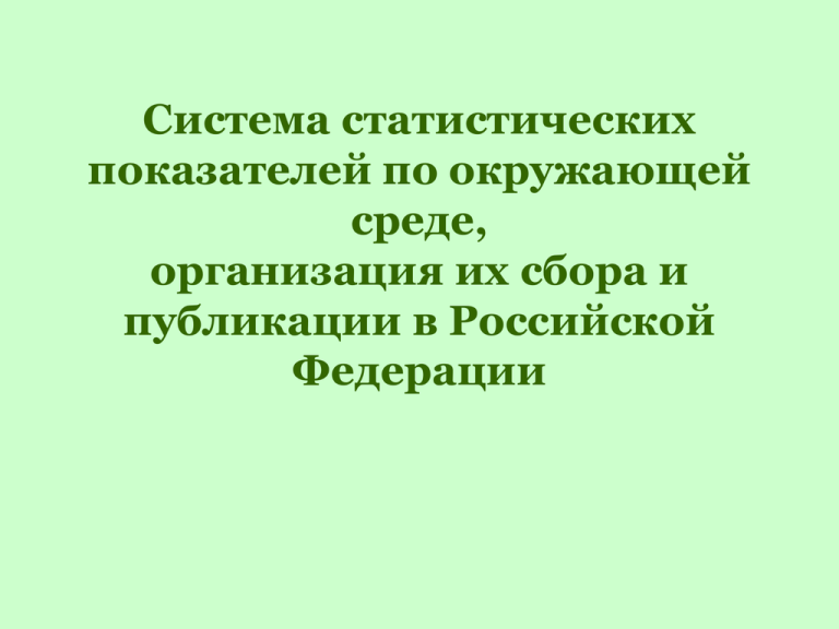 Кем утверждается федеральный план статистических работ