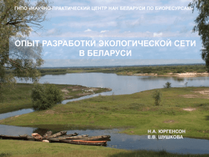 Опыт разработки экологической сети в Беларуси