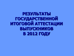 Результаты ГИА 2012 - Чебоксарский экономико