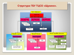 Структура Центра - ГБУ ТЦСО «Щукино