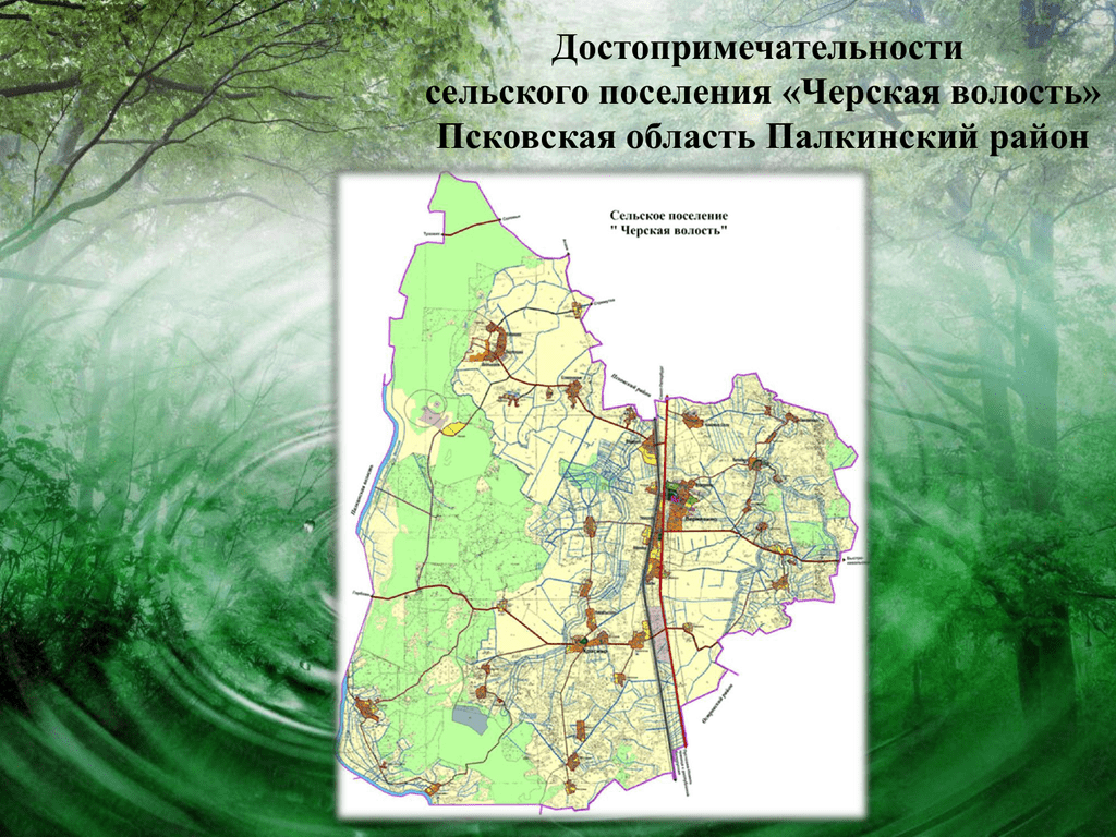 Карта палкинского района псковской области с районами и деревнями