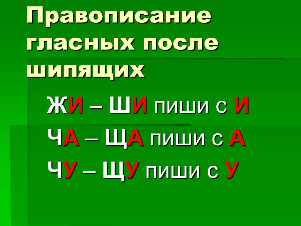 Конспект правописание гласных