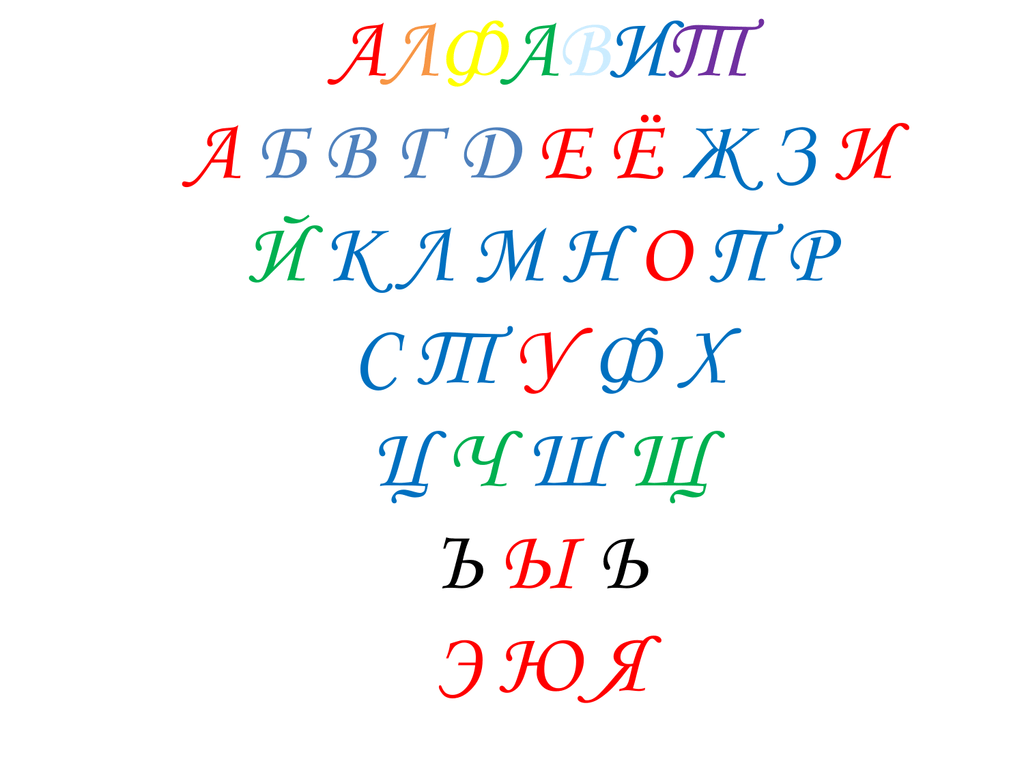 А алфавит пройдем мы вместе б будем