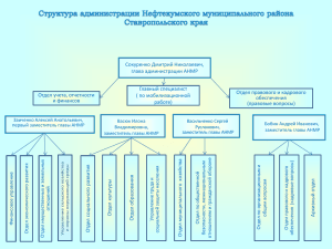Структура органов местного самоуправления Нефтекумского