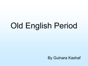 Old English Vocabulary