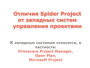 Управление ресурсами - Spider Project Team
