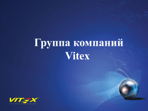 презентацию о компании Vitex (11.95 Мб)