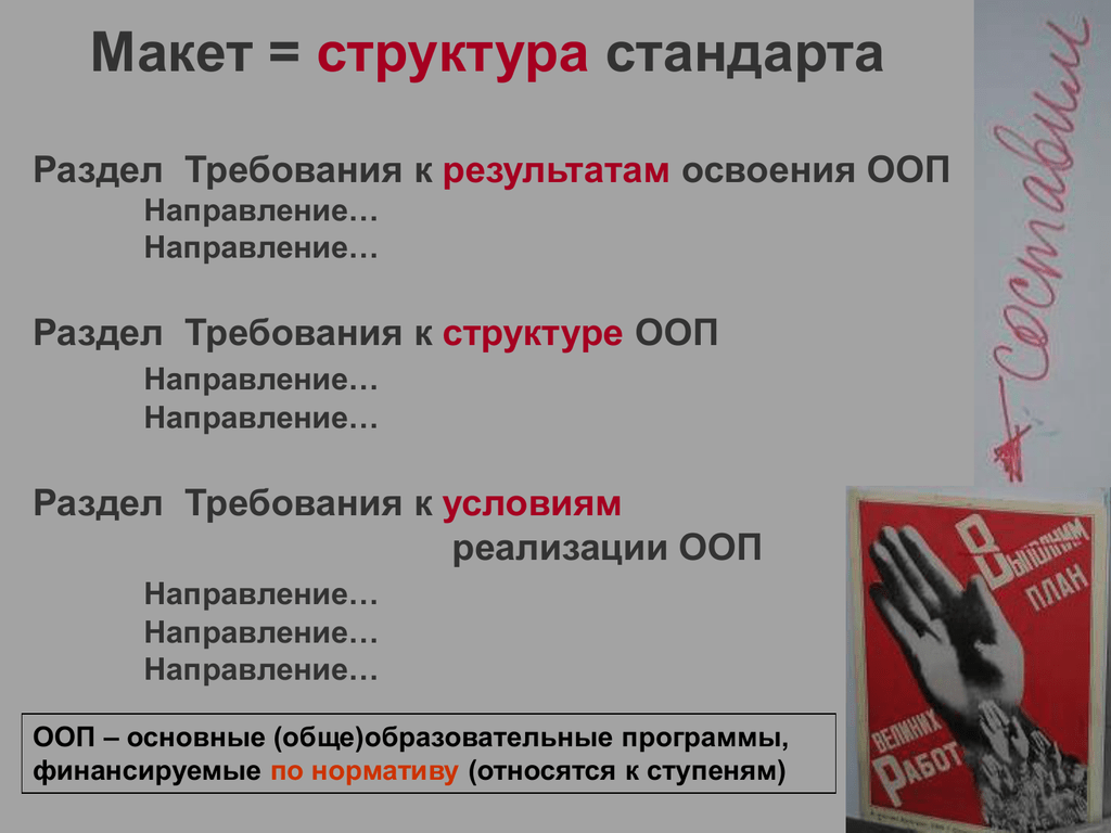 Должность ООП В Красном и белом.