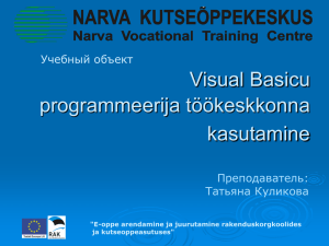 Среда программирования Visual Basic (презентация)