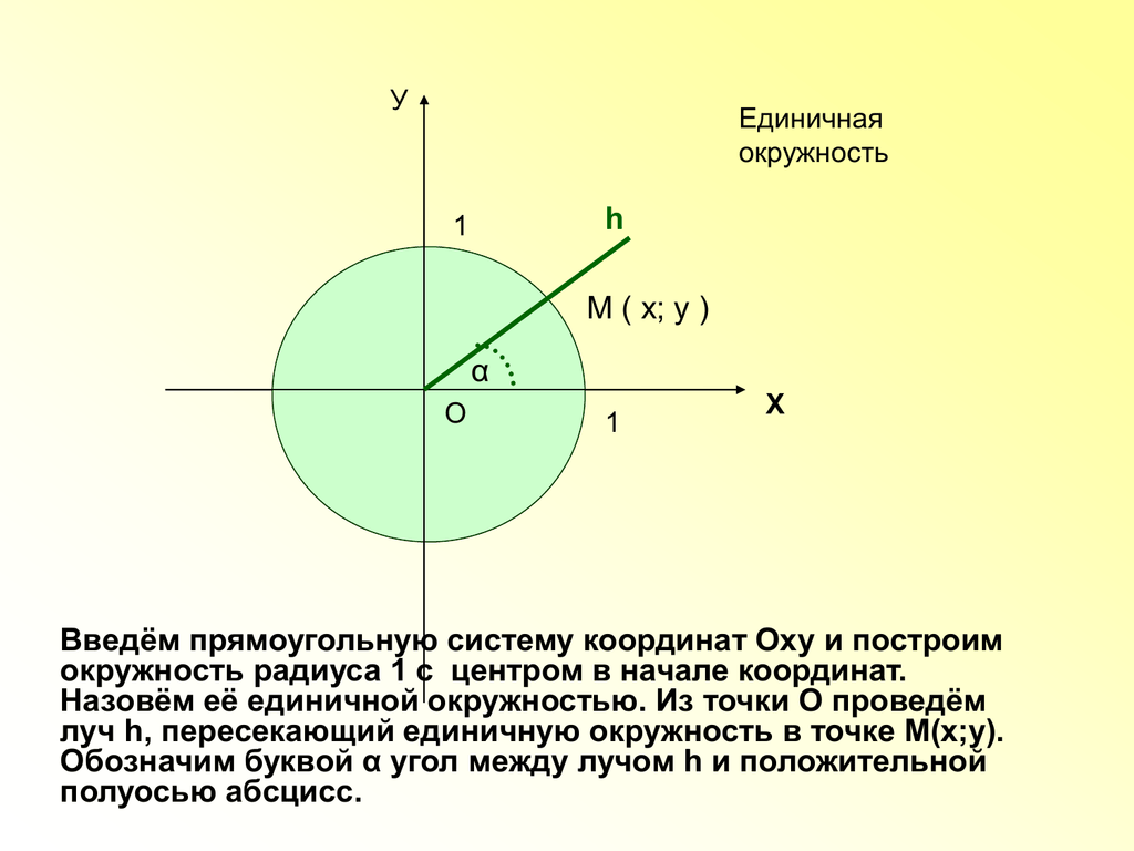 Координаты круга. Единичная окружность с центром в начале координат. Построение единичной окружности. Единичный круг с центром в начале координат. Координаты единичной окружности.