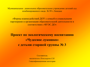 Презентация на тему: «Чудо - овощи