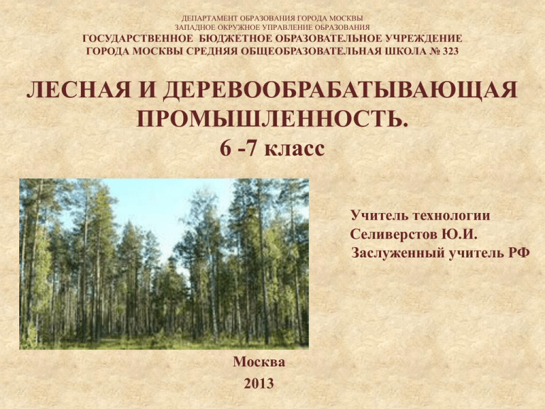 Лесная и деревообрабатывающая промышленность мира 10 класс презентация