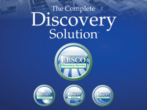 система интегрированного поиска EBSCO Discovery Service
