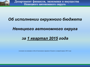 за 1 квартал 2014-2015 годов (млн.руб.)