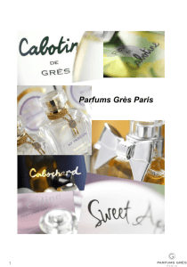 MARKETING BOOK  2009 Parfums Grès Paris – ИСТОРИЯ МАРКИ PARFUMS GRÈS