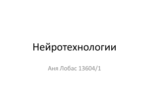 Нейротехнологии Аня Лобас 13604/1