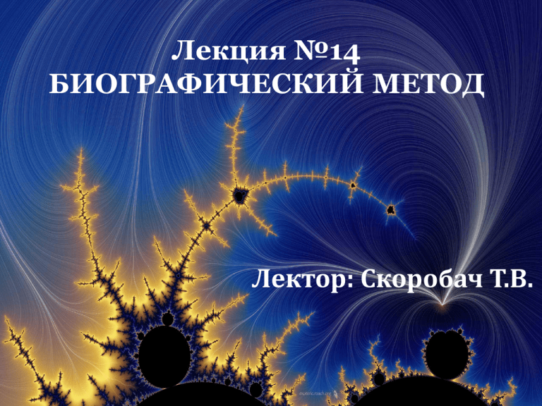 Лектор метод. Биографический метод в социологии. Биографический метод в социальной работе.