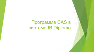 Презентация с описанием идеи программы CAS