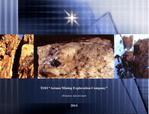 ТОО “Astana Mining Exploration Company