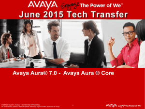 Avaya Aura® 7.0