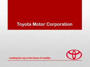 Презентация Toyota Motor Corp