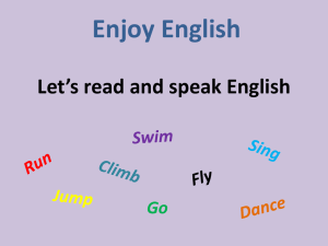 Let`s read and speak English