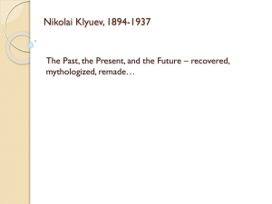 An Introducton to Nikolai Klyuev