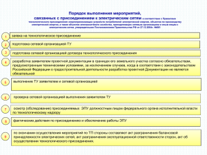 Порядок выполнения мероприятий, связанных с