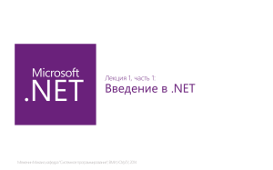 Microsoft .NET ****** #1