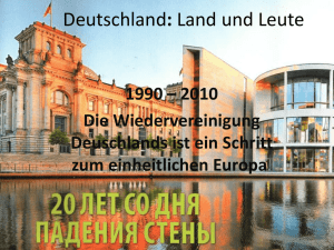 Deutschland: Land und Leute