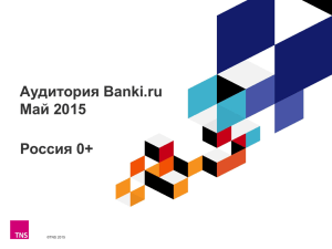 Аудитория Banki.ru Май 2015 Россия 0+