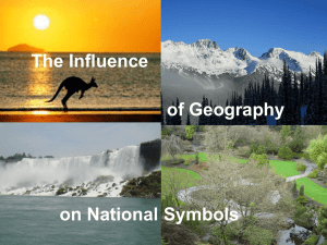 The influence of Geography on National Symbols
