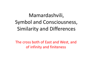 Mamardashvili, Symbol and Consciousness