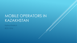 Mobile operators in Kazakhstan