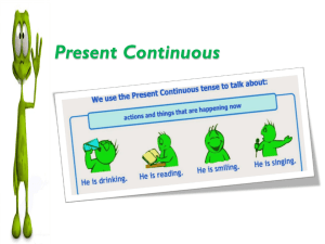 Презентация Present Continuous