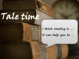 Tale time I think reading is ….