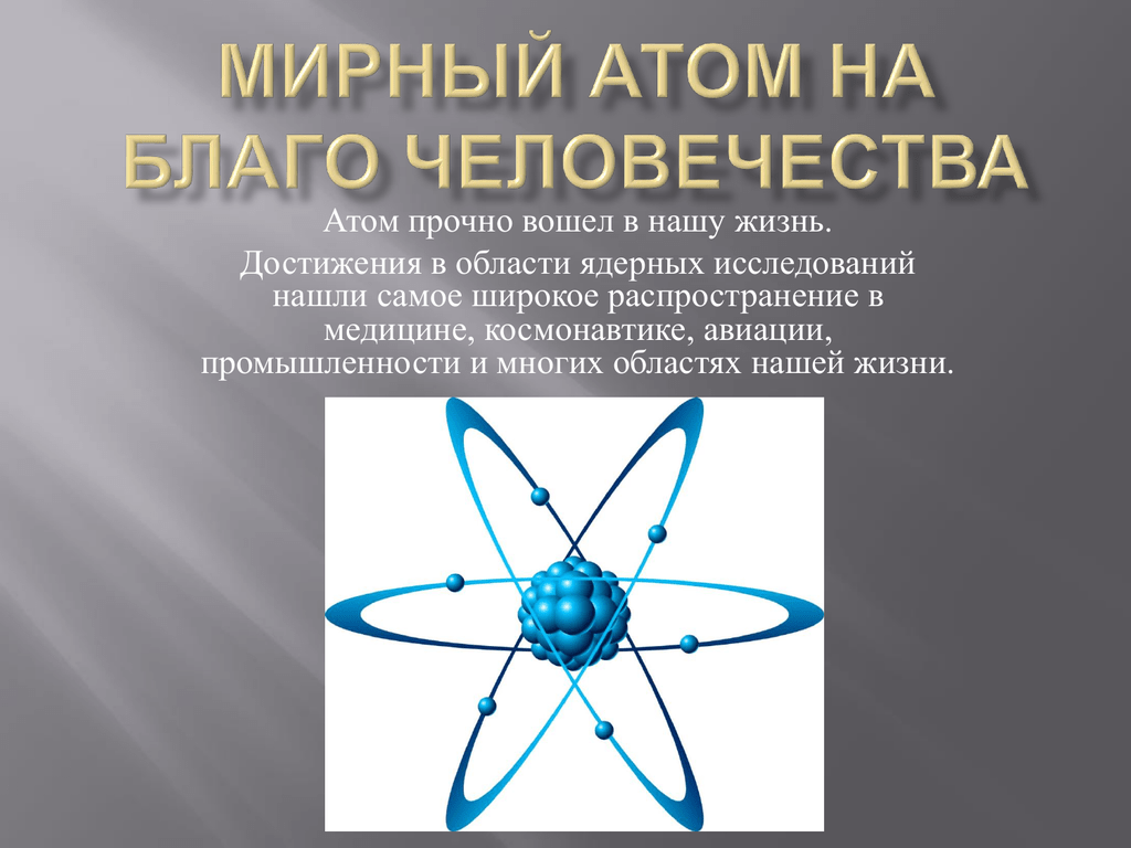 Какие научные открытия доказали что атом. Атом. Мирный атом. Атомная Энергетика. Мирное использование атома.