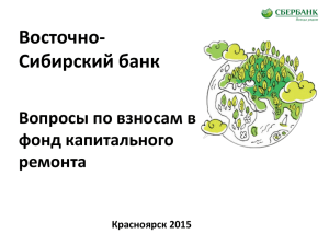 Презентация Сбребанка России об организации единой
