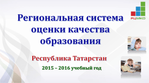 Опыт Республики Татарстан в формировании региональной