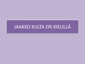 jaakko kulta eri kielillä