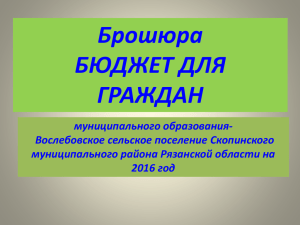 2016 год - Скопинский муниципальный район
