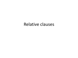 Relative clauses - IVC Modern Languages Weblog