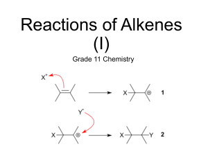 2 Alkenes X2 HX Markovnikov