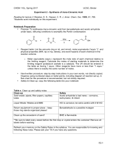 Exp-2-Synthesis-of-t-Cinnamic-Acid