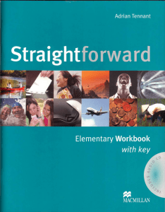 231086 D0F0F straightforward elementary workbook with key