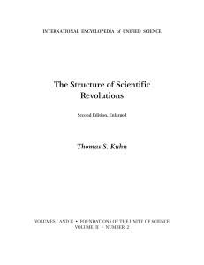 Kuhn Structure of Scientific Revolutions