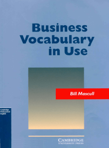 Business Vocabulary In Use (1)
